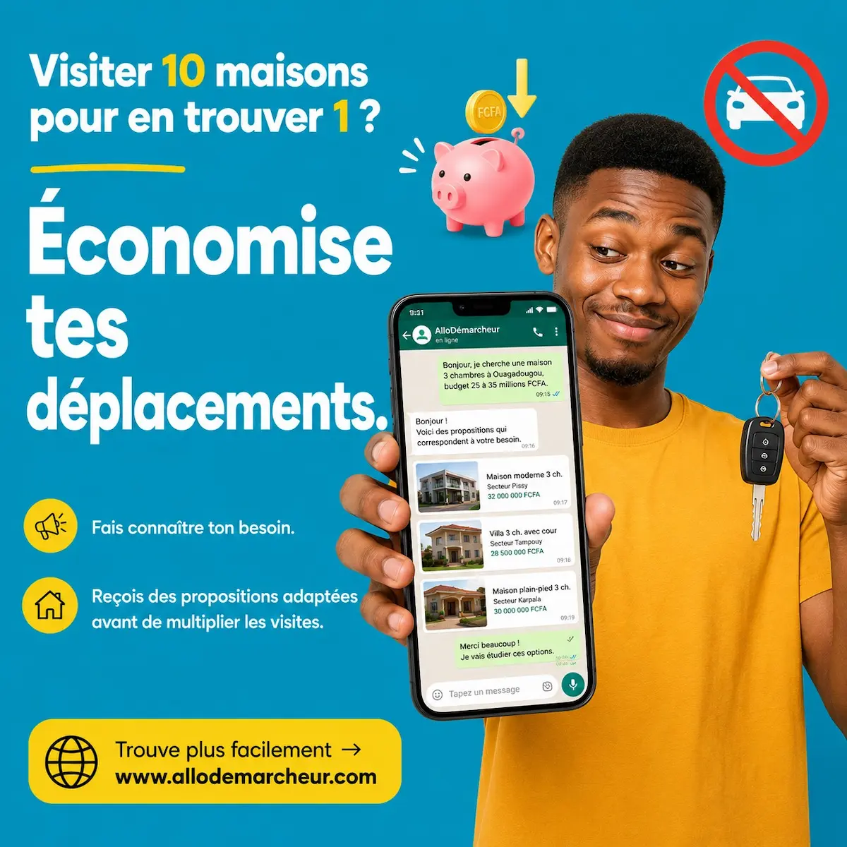 Bien immobilier à louer ou vendre